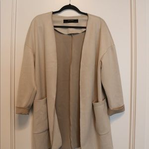 Zara Suede Cardigan